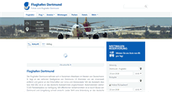 Desktop Screenshot of flughafendortmund.net