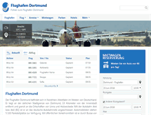 Tablet Screenshot of flughafendortmund.net